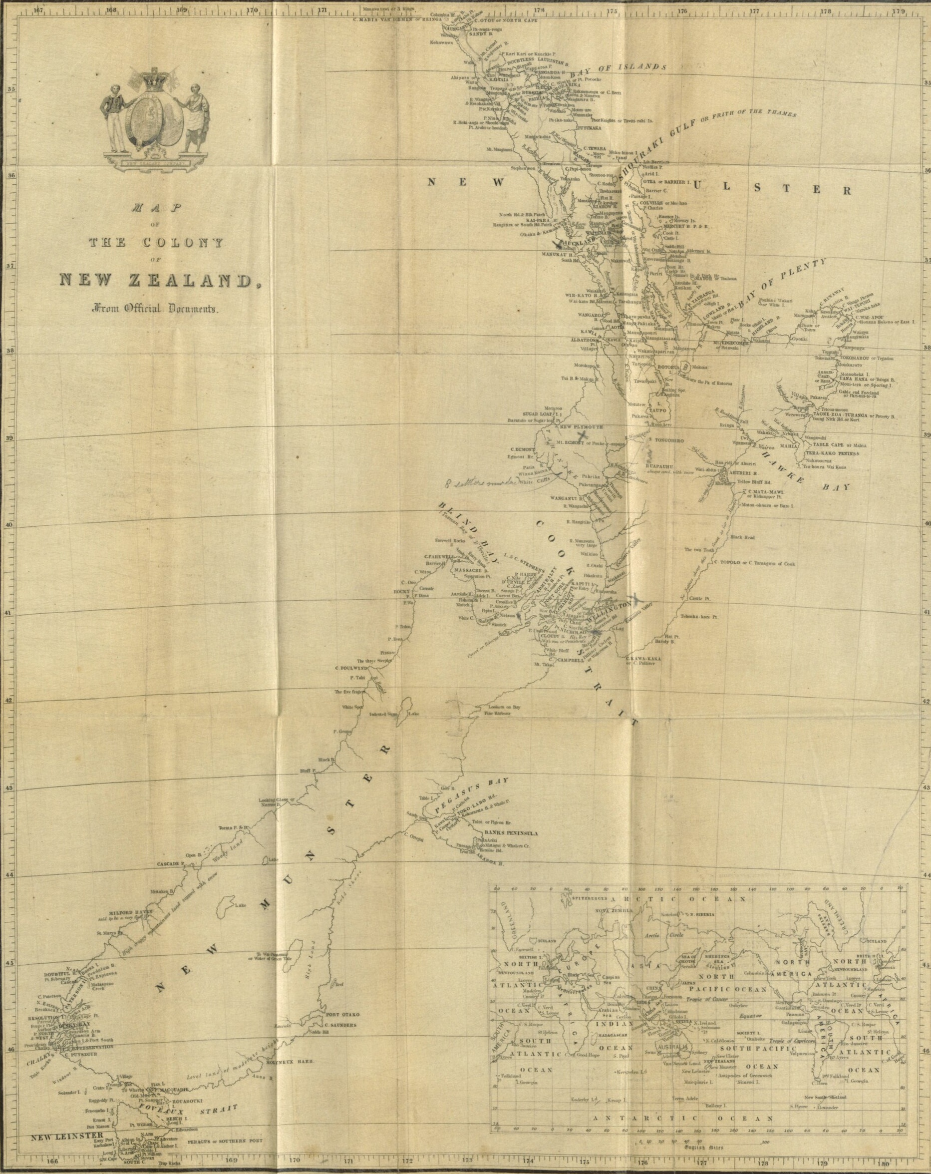 Map of New Ulster and New Munster (from Wikipedia)